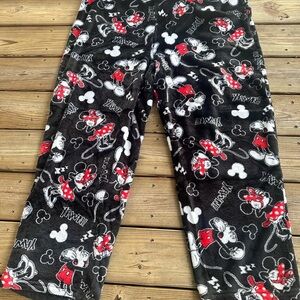 Disney women’s plus size Mickey Mouse fleece pajama bottoms size 3X